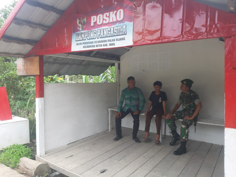 Bersama Pemuda, Koramil 07/Reteh Mensosialisasikan Terkait Bahaya Narkoba dan Pergaulan Bebas