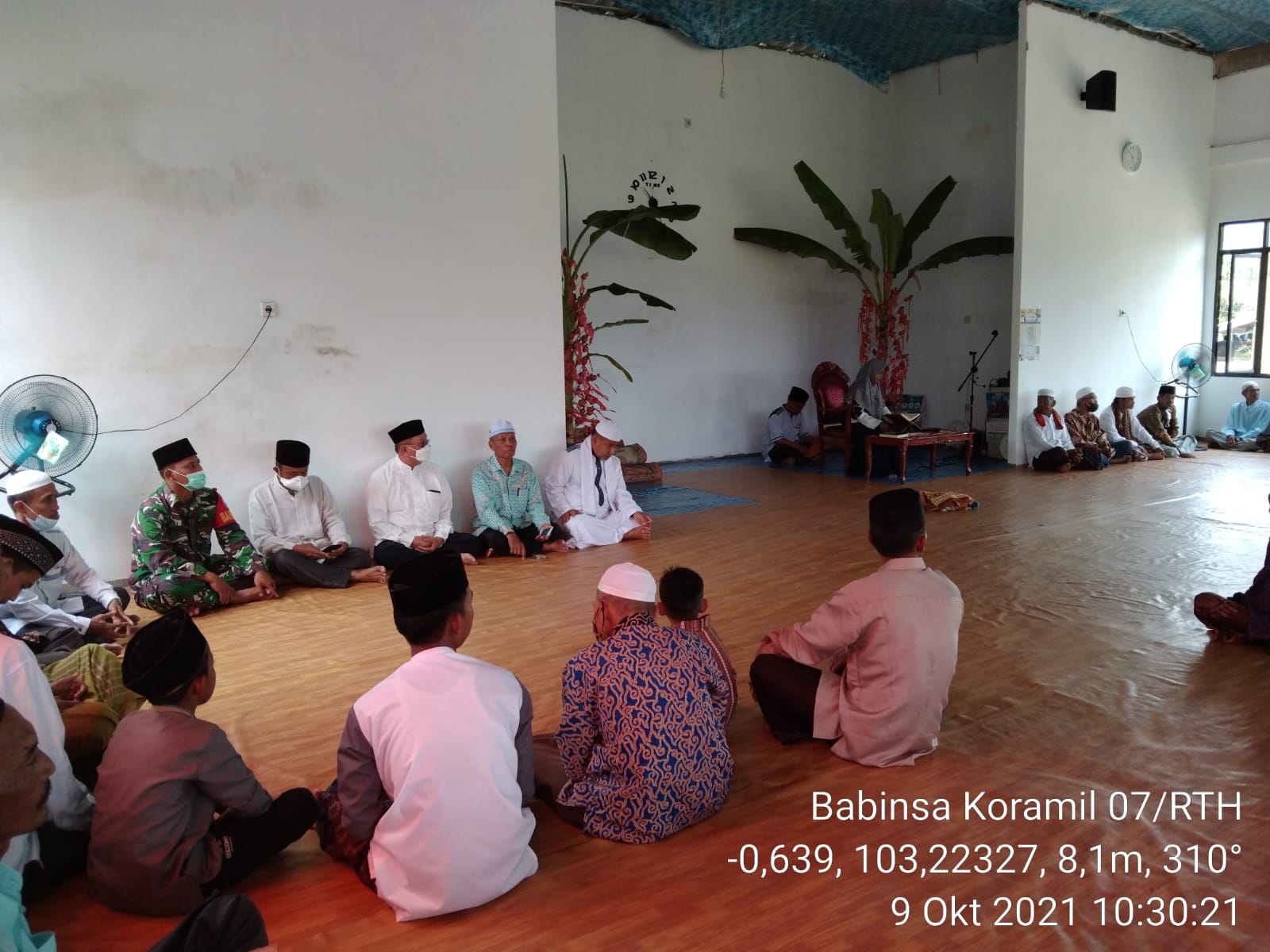 Babinsa Koramil 07/Reteh Hadiri Peringatan Maulid Nabi di Wilayah Binaan