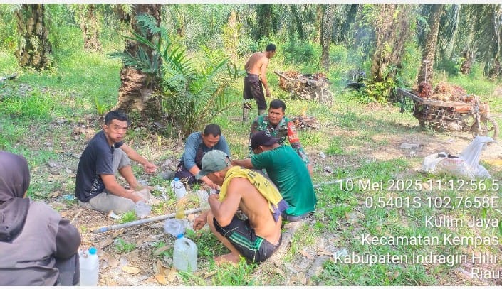 Komsos Kopda Jalaludin, Wujud Kemanunggalan TNI dengan Rakyat dalam Mendukung Petani Sawit