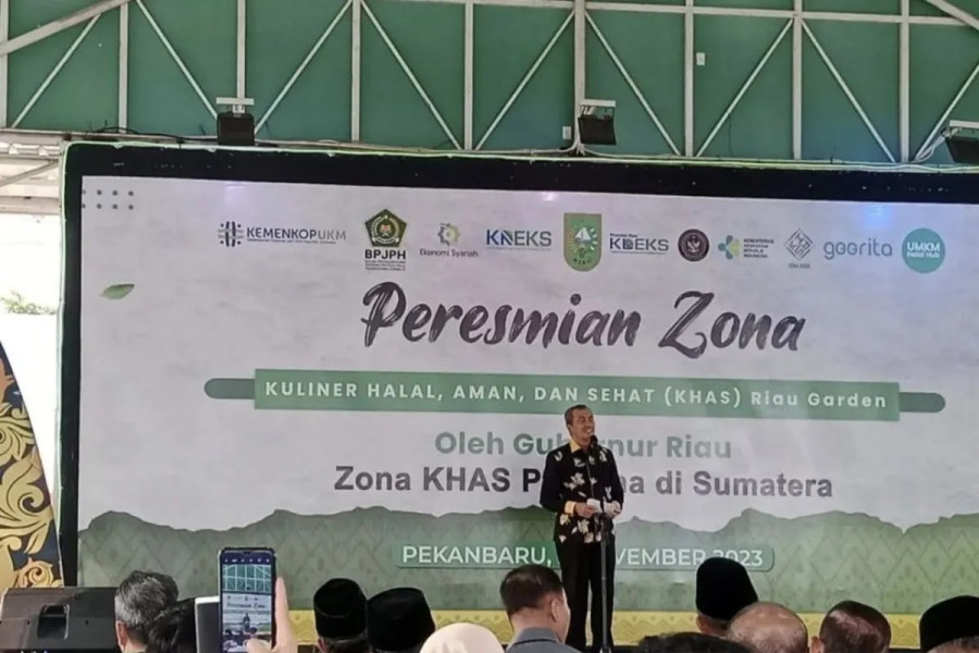 Pertama di Sumatera, Gubernur Riau Resmikan Zona Kuliner, Halal dan Aman