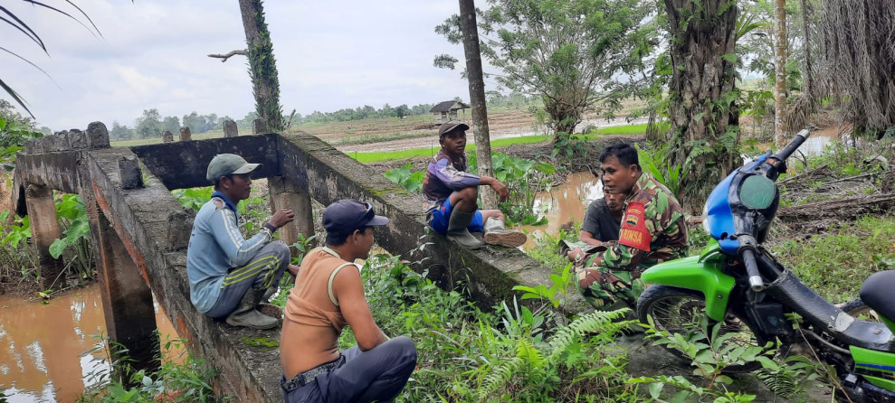Koramil 07/Reteh Jalin Hubungan dan Kerjasama Yang Baik Bersama Tomas