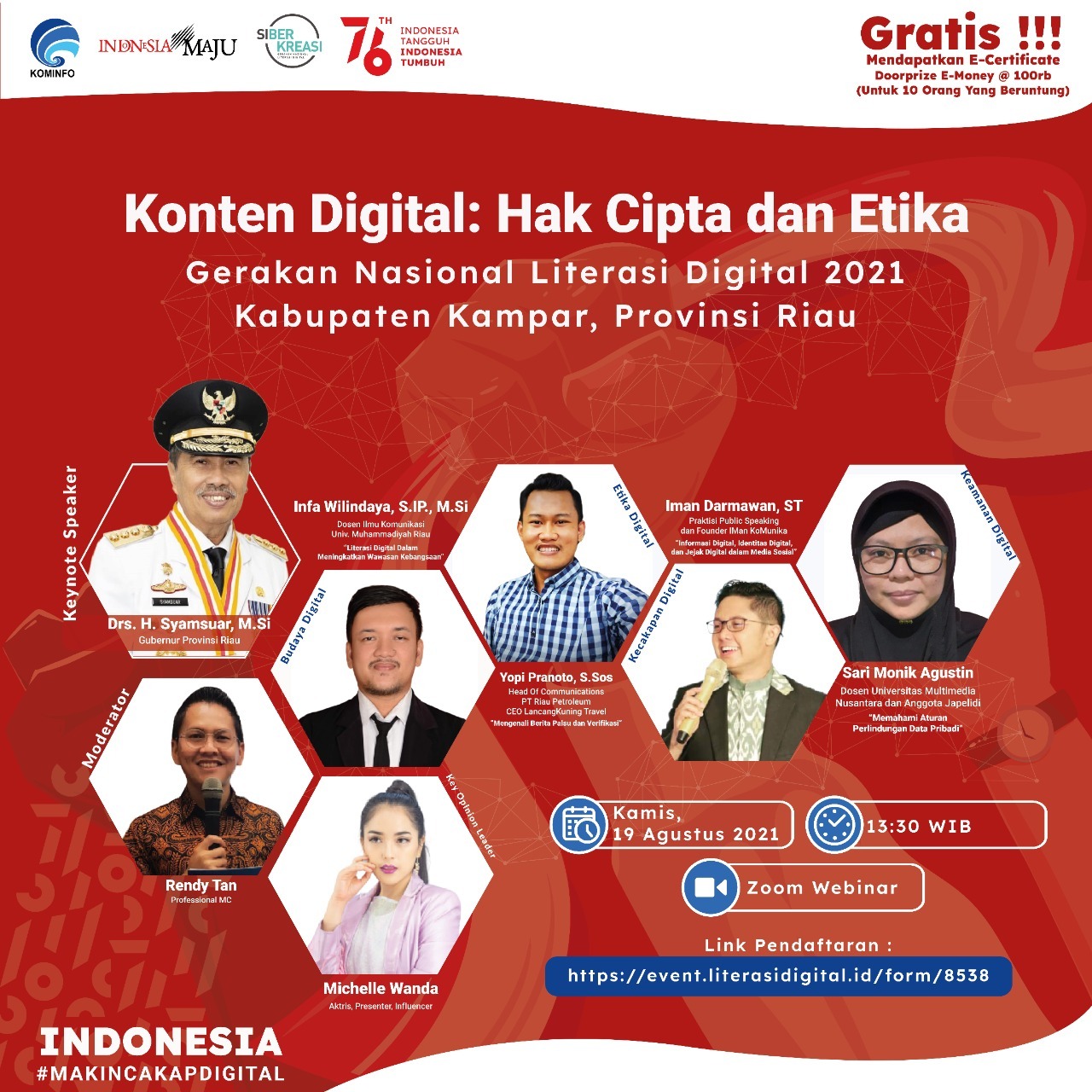 Webinar di Kampar, Konten Digital: Hak Cipta dan Etika 