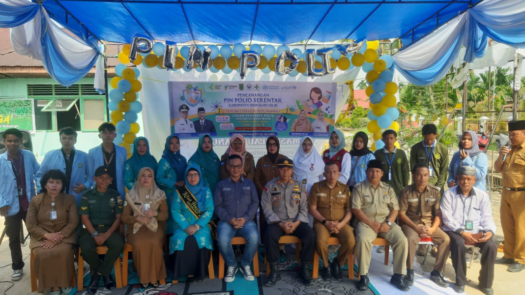 Sukseskan Program Pemerintah, Danramil 07/Reteh Hadiri Pekan Imunisasi Nasional Polio Serentak di Kelurahan Pulau Kijang
