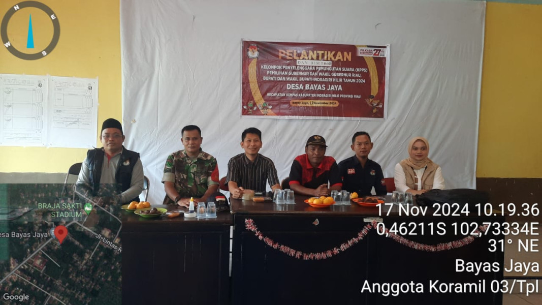 Babinsa Koramil 03/Tpl Hadiri Bimtek Untuk KPPS Pada Pemilukada Tahun 2024