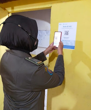 Satpol PP Inhil Perketat Pantau Penggunaan Aplikasi Peduli Lindungi