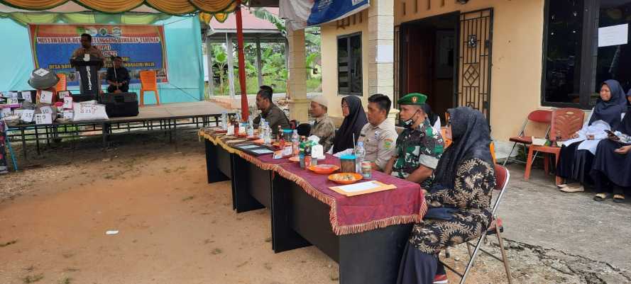 Hadiri MDPT BUMDes Artha Mandiri, Ini Harapan Babinsa 03/Tpl