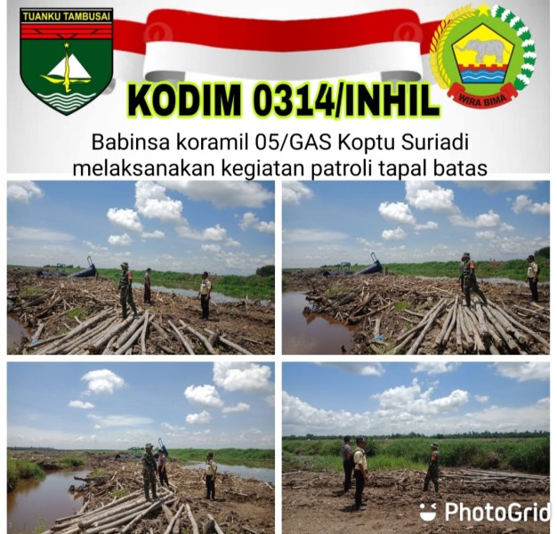 Patroli Karhutla: Babinsa Koramil 05/Gas dan Bhabinkamtibmas Berupaya Mencegah Kebakaran Hutan dan Lahan