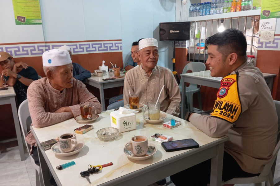 Humanis, Kapolsek Gas Rangkul Para Tokoh, Harapkan Tahapan Kampanye Berjalan Damai dan Kondusif