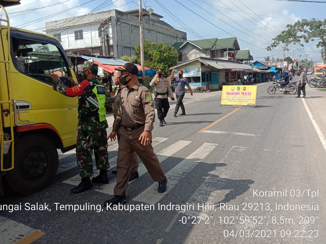 Tak Kenal Lelah, Babinsa 03/Tempuling dan Satgas Gencar Lakukan PDMPK Covid-19