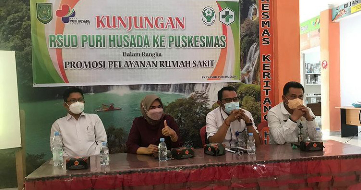 Tim RSUD Puri Husada Tembilahan Kunjungi Puskesmas Keritang Hulu