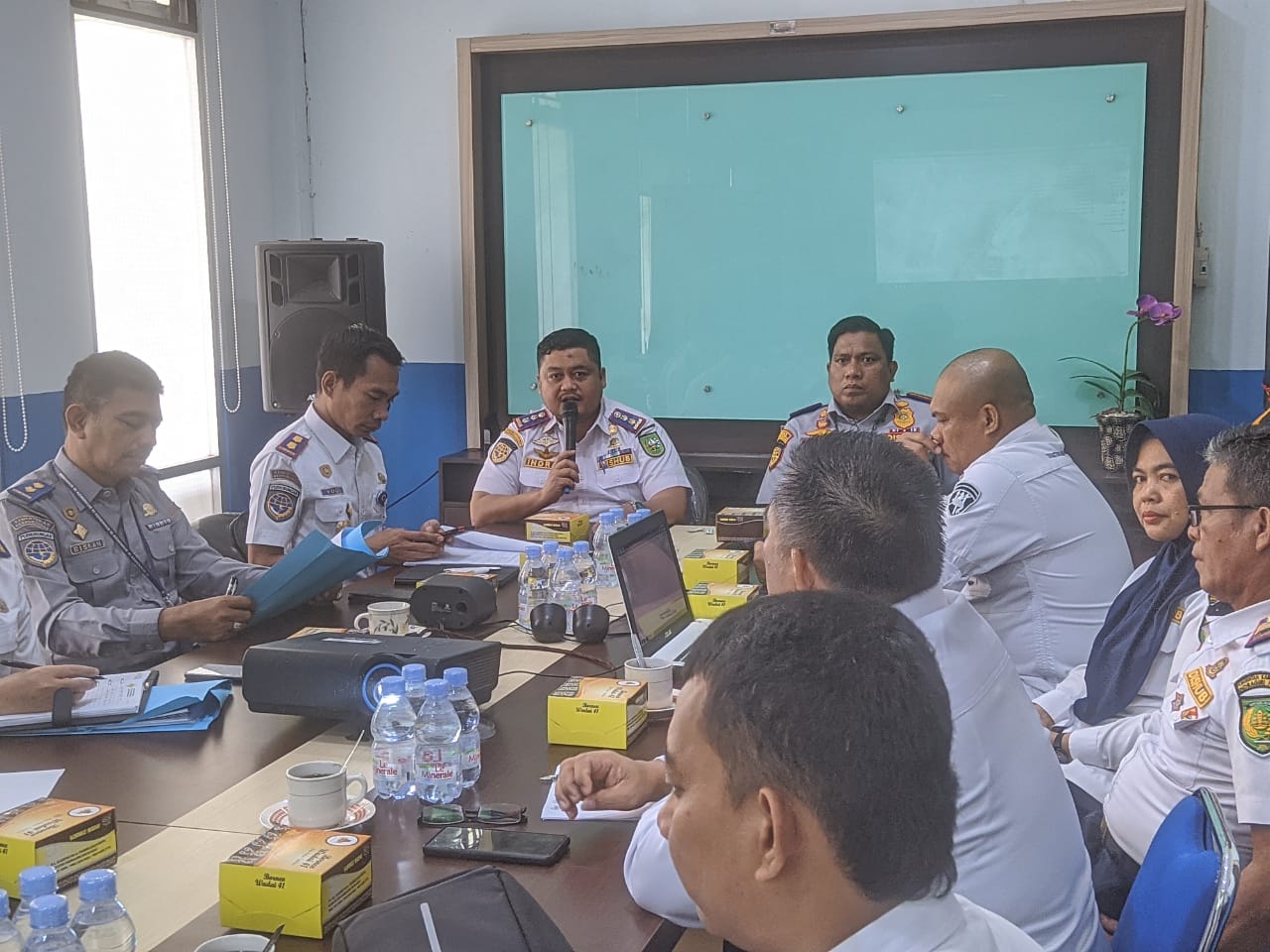 Dishub Inhil Gelar Rapat Persiapan Ukur Kapal