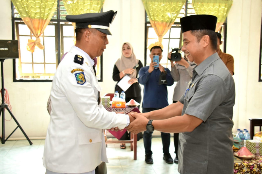Habis Masa Jabatan, Ahmad Yuzar Lantik Pj Kepala Desa Suka Maju