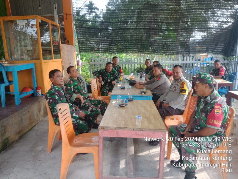 TNI-Polri Laksanakan PAM Penutupan Rapat Pleno Terbuka Kecamatan Kempas