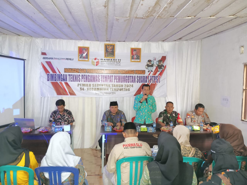 Wakili Danramil 03/Tpl, Babinsa Sertu Mistar Menghadiri Kegiatan Bimbingan Teknis Anggota PTPS