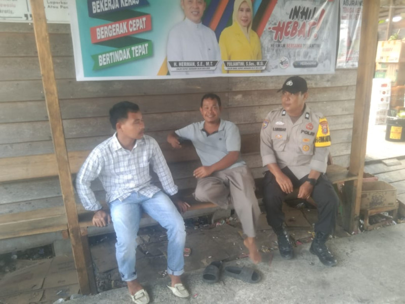 Aiptu Safrizal Zufri Rutin Laksanakan Colling System Dalam Rangka Operasi Mantap Praja di Wilayah Desa Binaan