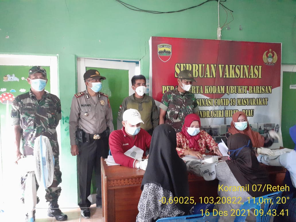 Satgas dan Koramil 07/Rereh Terus Gesa Vaksinasi