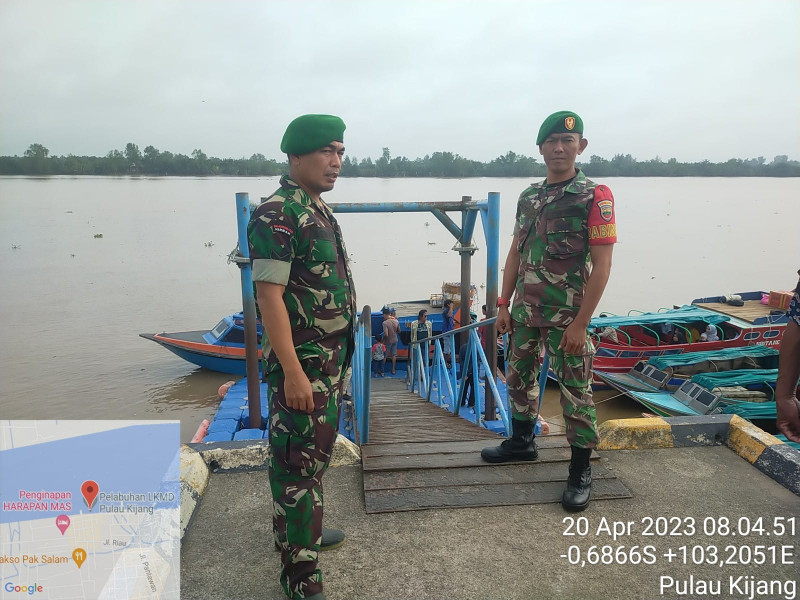 Pengamanan Ketupat Lancang Kuning Oleh Babinsa Koramil 07/Reteh