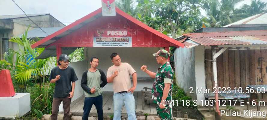 Komsos Sertu Bendri Untuk Lakukan Pemahaman Nilai-nilai Pancasila