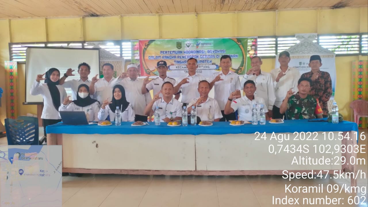 Sosialisasi Komunikasi Informasi Edukasi Gerakan Masyarakat Hidup Sehat Oleh Danramil 09/Kemuning