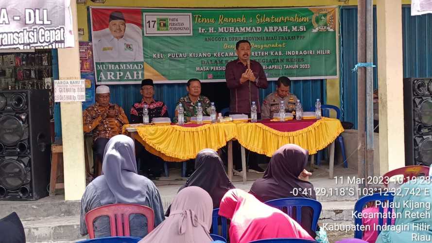 Dari Fraksi PPP, Danramil 07/Reteh Dampingi Reses Anggota DPRD Provinsi Riau
