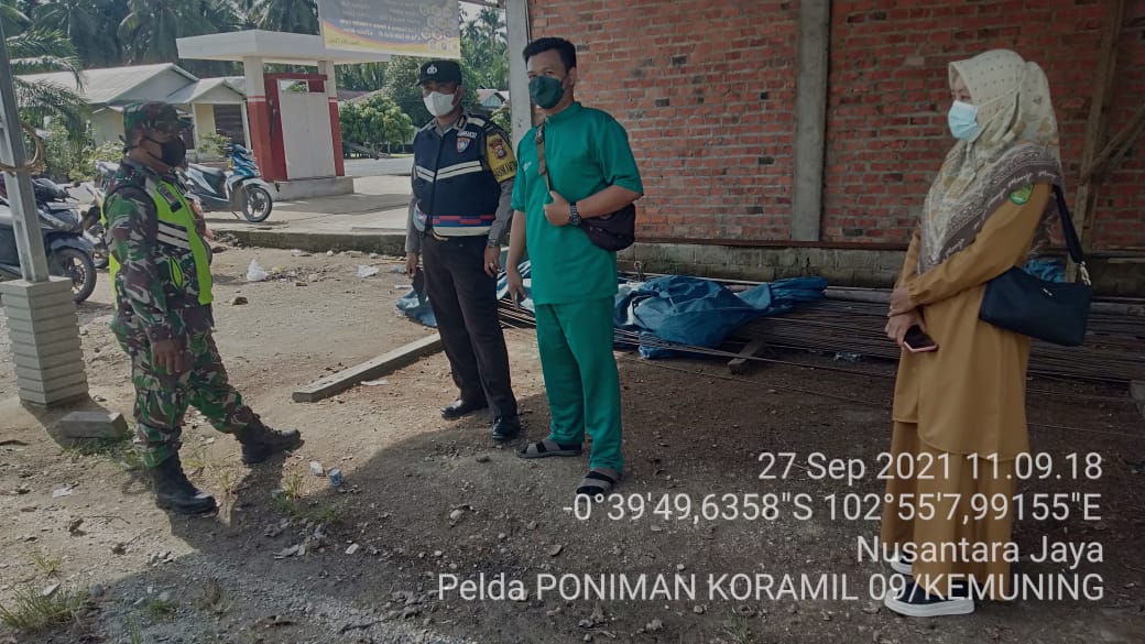 Sinergitas Tanpa Batas, Babinsa 09/Kemuning dan Bhabinkamtibmas Serta Puskesmas Rutin Lakukan Komsos