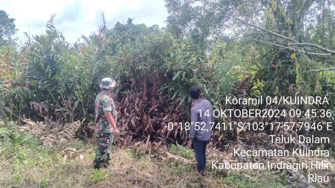 Demi Kenyamanan Lingkungan, Babinsa Koramil 04/Kuindra Giat Patroli Karlahut