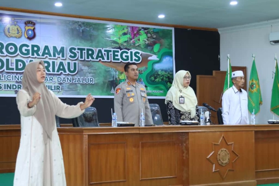 Kapolres Inhil Sosialisasikan Program Strategis Kapolda Riau: Raga, Green Policing, Radar dan Jalur