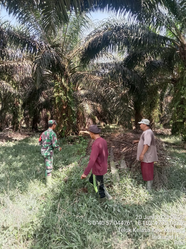 Babinsa Koramil 09/Kemuning Himbau Warga Untuk Cegah Kebakaran Di Wilayah