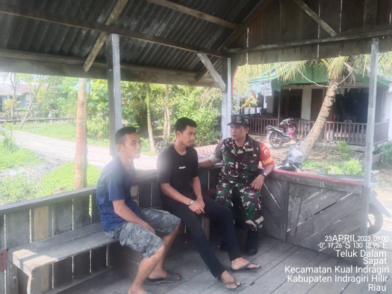 Ciptakan Rasa Aman dan Nyaman Bersama Babinsa Koramil 04/Kuindra