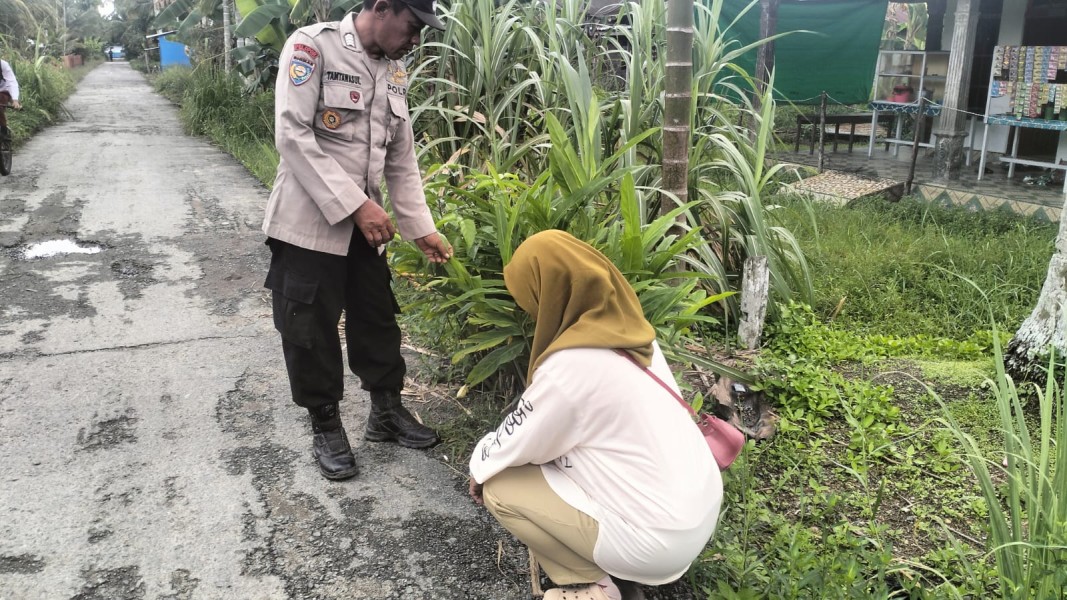 Dorong Produktivitas Ekonomi Warga Binaan, PS.Kanit Bimas Pantau Tanaman Di Perkarangan Rumah