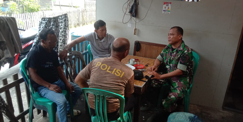 Babinsa Serka M. Hasan Bersama Komponen Masyarakat Terus Jalin Kebersamaan