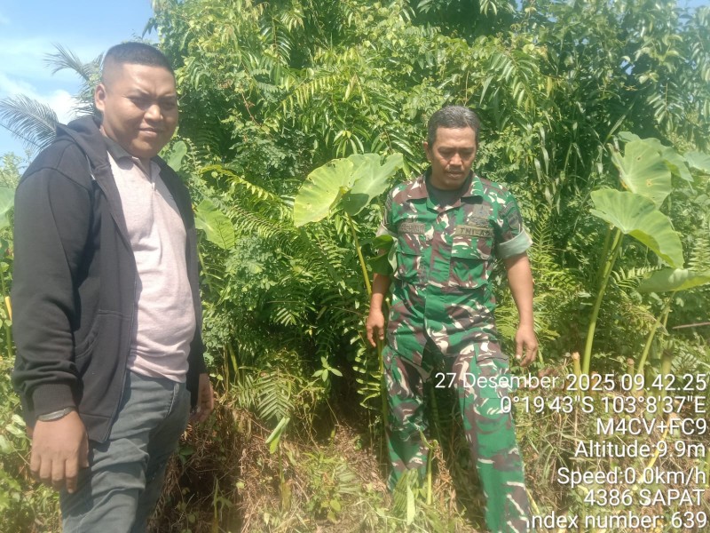 Patroli Tapal Batas di Desa Perigi Raja Berjalan Aman dan Lancar