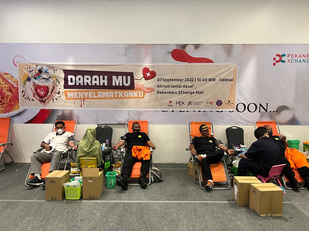 Fox Hotel Pekanbaru Dan Pekanbaru Xchange Gelar Donor Darah