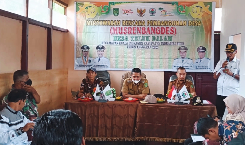 Muhammad Irham Pimpin Musdes Tahun 2022 dan Musrembang Desa Teluk Dalam Tahun Anggaran 2023