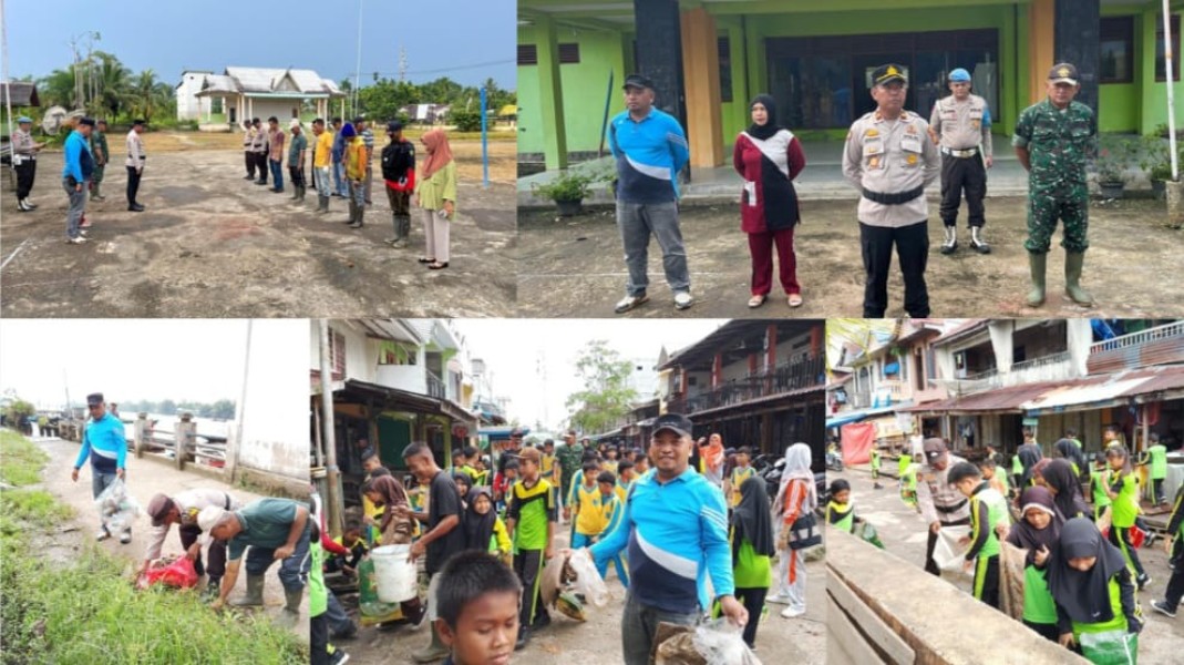 Sambut Hari Raya Idul Adha, Polsek Gaung dan Unsur Forkompimcam Gelar Bhakti Sosial