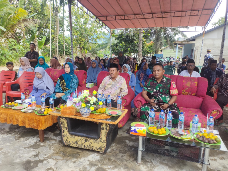 Babinsa Talang Jangkang Berpesan Kepada Murid Wisuda PAUD Nadi Tut Wuri, Ini Katanya...