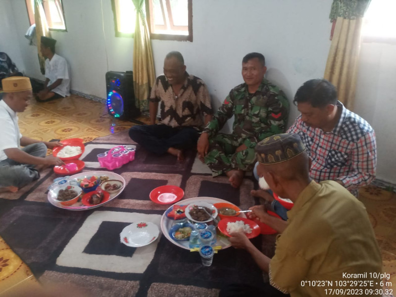 Koramil 10/Pelangiran Arahkan Warga Untuk Saling Bahu Membahu di Binaan