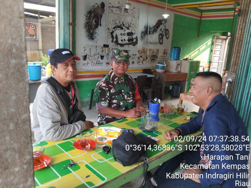 Selalu Pro Aktif, Babinsa 03/Tpl Sambangi Warga Desa Binaan