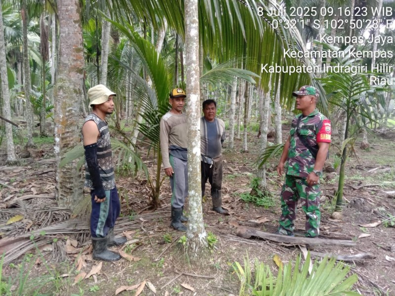 Babinsa Koramil 03/Tpl Laksanakan Patroli dan Sosialisasi Karlahut, Wujudkan Kepedulian terhadap Lingkungan