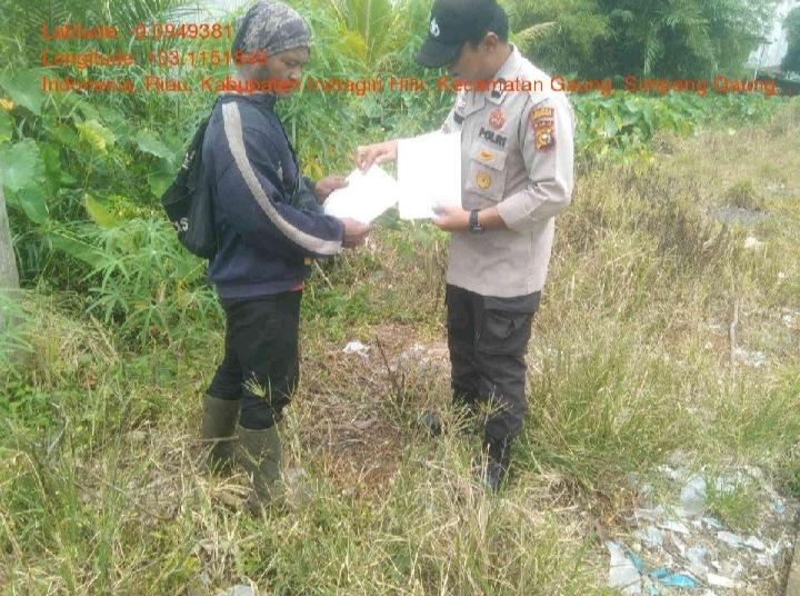 Patroli Serta Sosialisasi dan Himbauan Tentang Larangan Membuka Lahan dan Hutan Dengan Cara Di Bakar