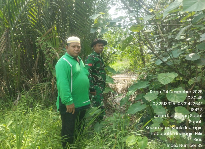 Kegiatan Patroli Tapal Batas Babinsa Koramil 04/Kuindra Berhasil Ciptakan Situasi Kamtibmas Kondusif