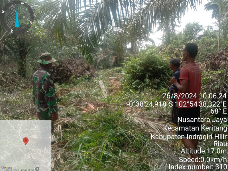 Babinsa Pelda Wiramus Ardian Himbau Masyarakat Agar Cegah Karhutla