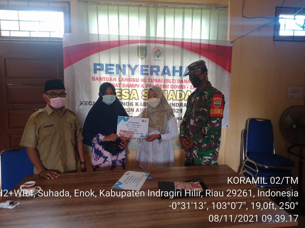 Serda Darno Kembali Dampingi Penyaluran BLT di Desa Suhada