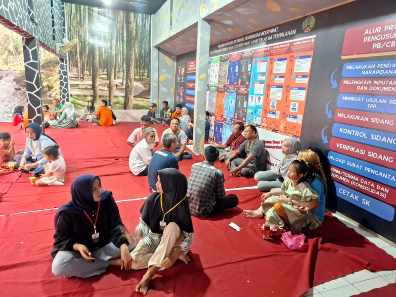 Layanan Kunjungan Tatap Muka WBP Lapas Tembilahan, Utamakan Keamanan dan Pelayanan Prima