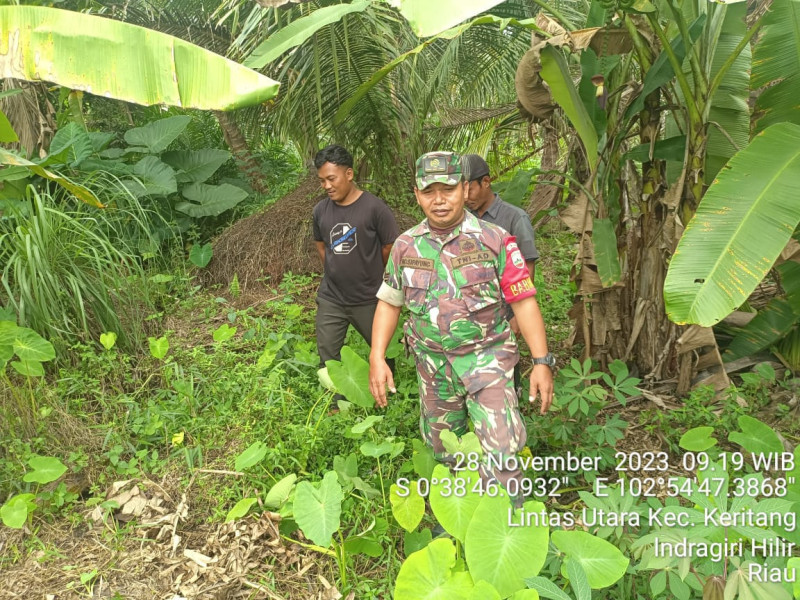 Sosialisasi Pencegahan Karhutla Terus Dilakukan Babinsa Koramil 09/Kemuning Untuk Hindari Kebakaran