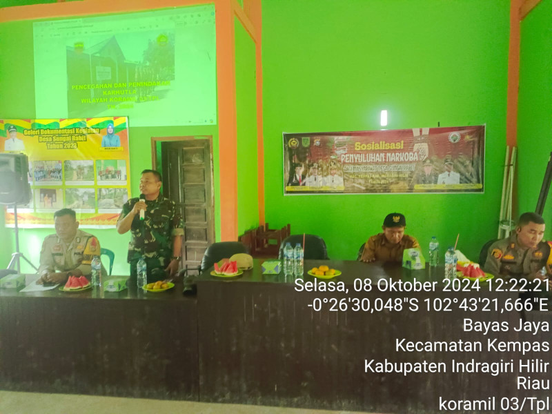 Jadi Narasumber Pencegahan Karhutla, ini Pesan Danramil 03/Tpl