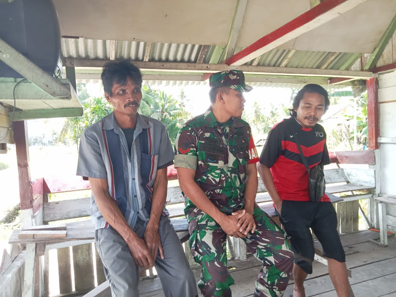 Koramil 07/Reteh Bisa Berbagi Informasi Dengan Masyarakat Terkait Situasi di Binaan