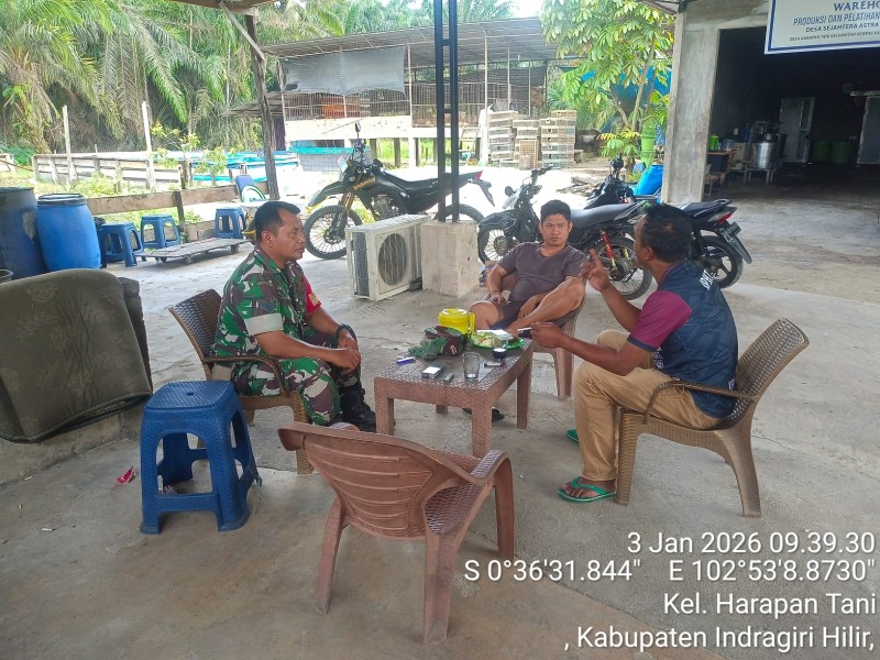 Babinsa Koramil 03/Tempuling; Kami Ingin Menjalin Hubungan yang Lebih Erat dengan Warga Binaan