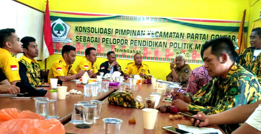 Rapat AMPG Riau dan Inhil, Kader Golkar Yang Tidak Menangkan AYO dan HM Wardan SU akan Dipecat