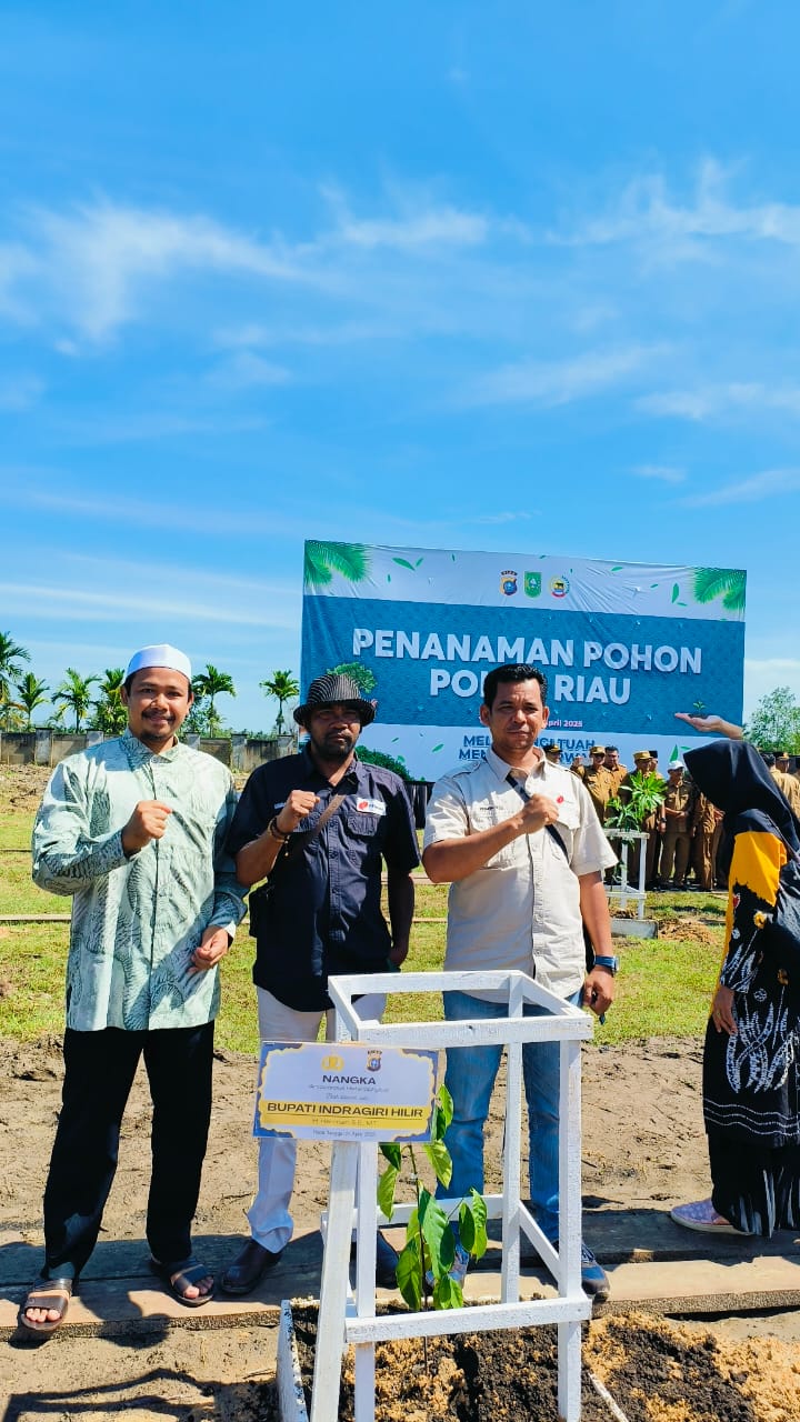PT. BNS Ikuti Kegiatan Penanaman Pohon Serentak dengan Polda Riau di Tembilahan